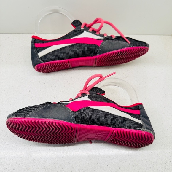 Jinga Shoes Runners Dance Jazz Salsa Sneaker Lace Up Gray Pink Women's Sz 36 - Picture 4 of 12